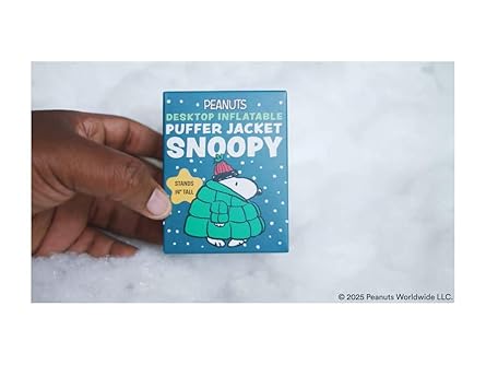 Peanuts: Desktop Inflatable Puffer Jacket Snoopy: Stands 14" Tall (Rp Minis)