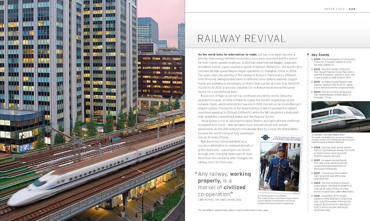 The Train Book: The Definitive Visual History - DK Definitive Transport Guides (Hardback)