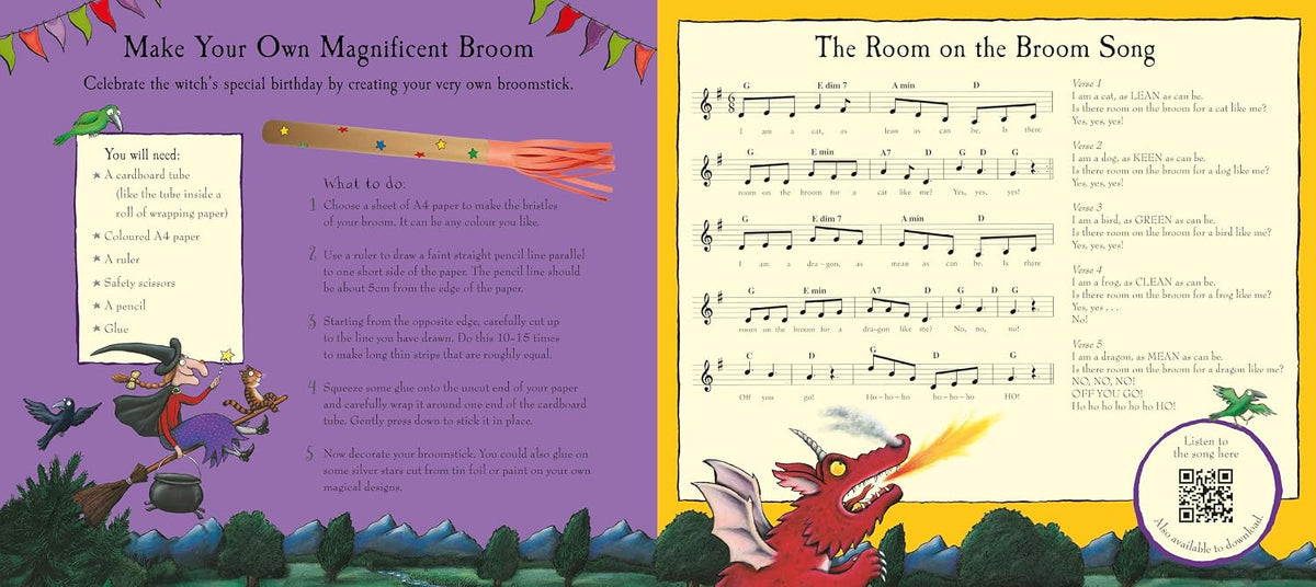 Room on the Broom 25th Anniversary Edition: Enjoy the favourite story – then make your own broomstick!