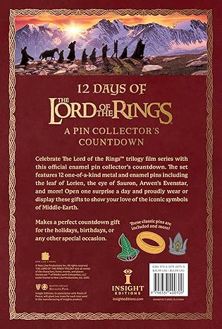 12 Days of The Lord of the Rings: A Pin Collector's Countdown