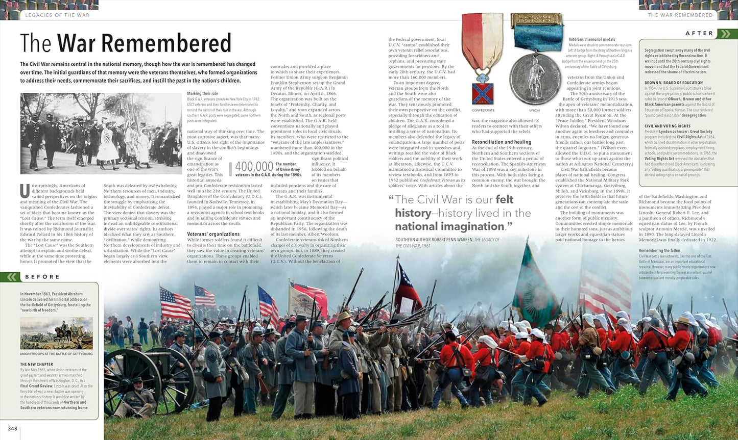 The American Civil War: A Visual History - DK Definitive Visual Histories (Hardback)