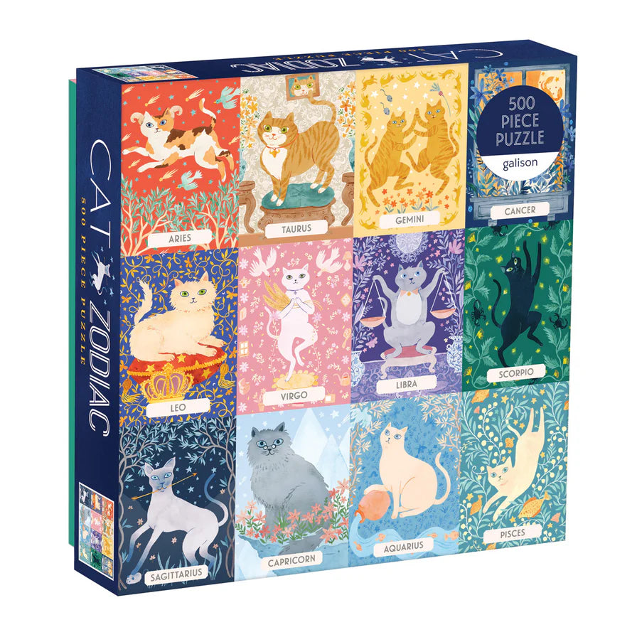 Cat Zodiac 500 Piece Puzzle (Jigsaw Products)