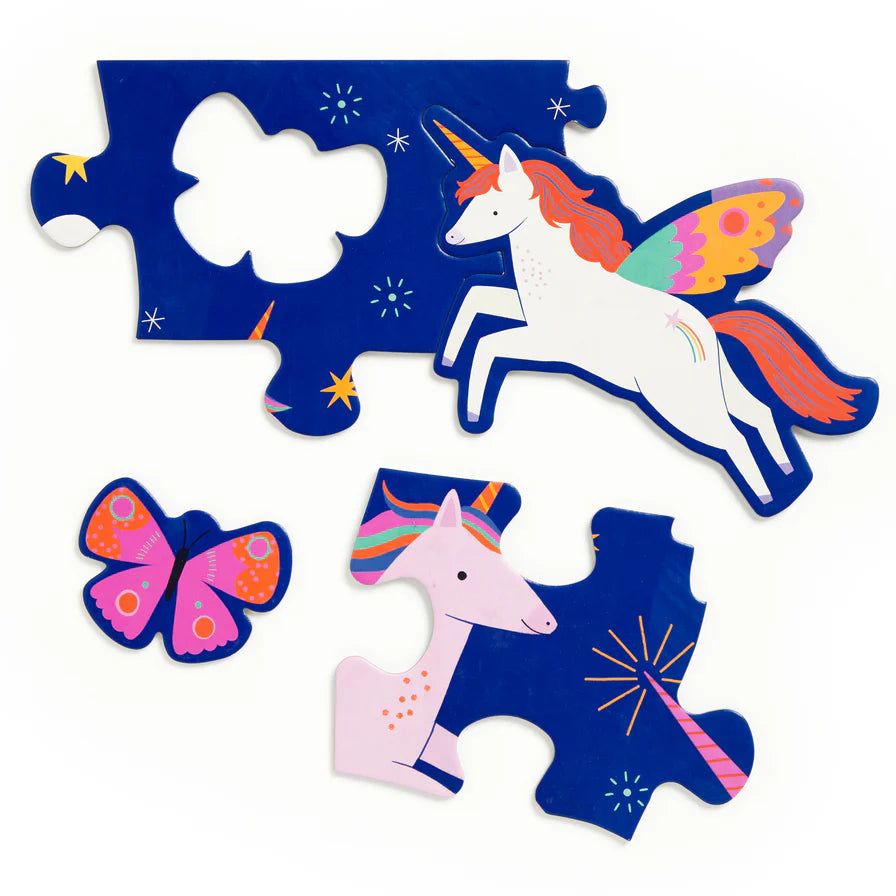 Unicorn Magic 25 Piece Floor Puzzle with Shaped Pieces (Jigsaw Products)