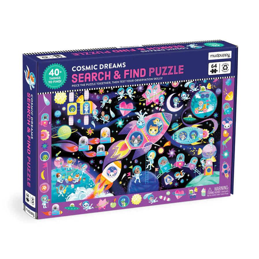 Cosmic Dreams 64 Piece Search & Find Puzzle (Jigsaw Products)