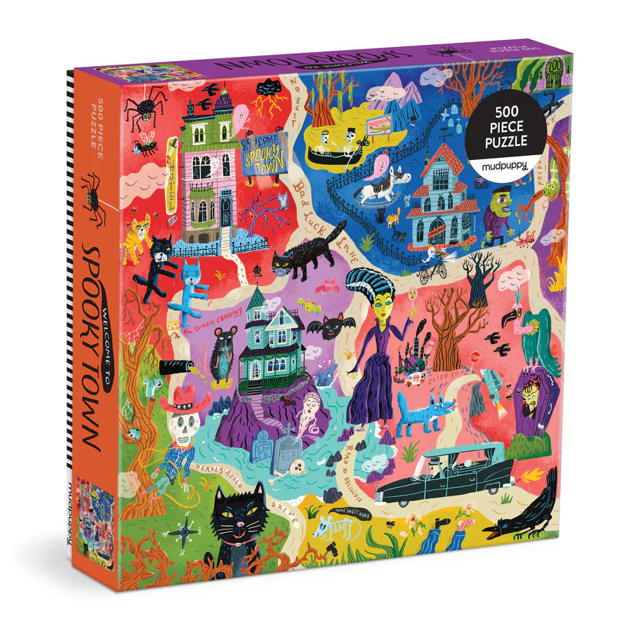 Welcome to Spooky Town 500 Piece Family Puzzle (Jigsaw Products)