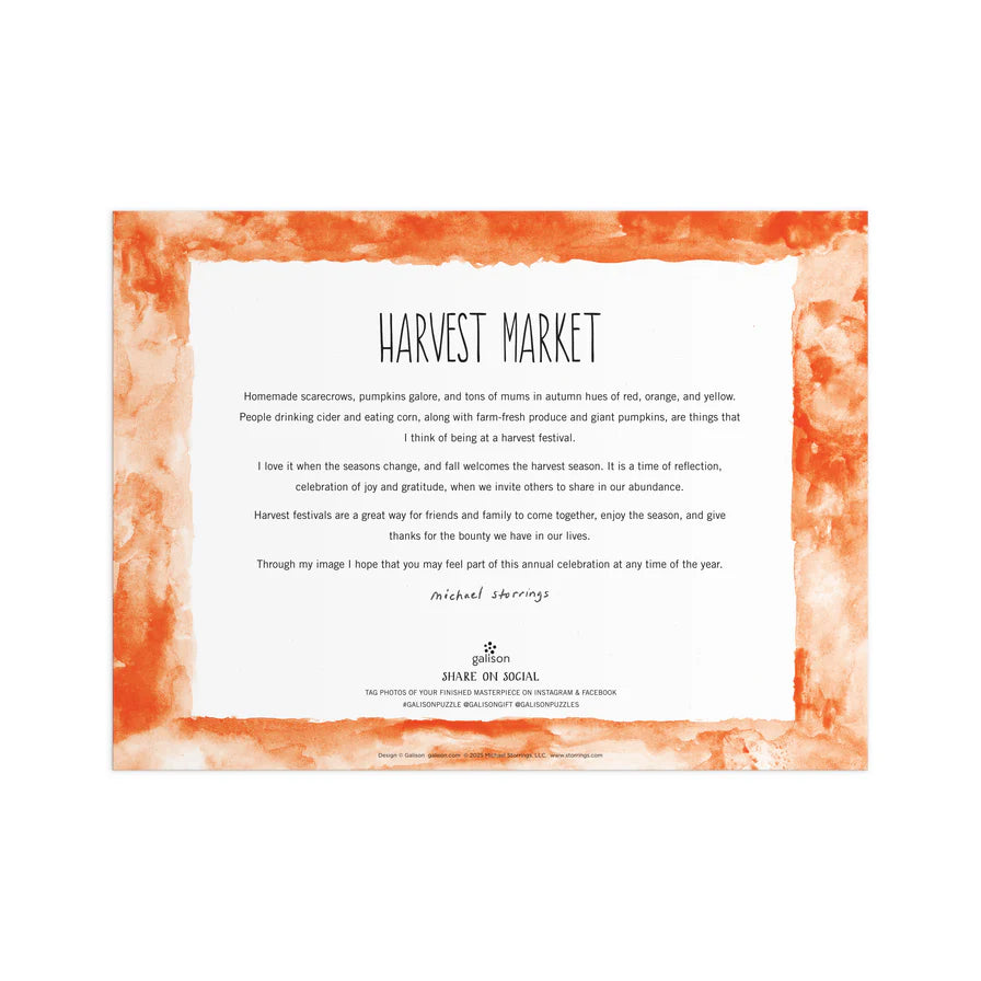 Michael Storrings Harvest Market 1000 Piece Puzzle (Jigsaw Products)