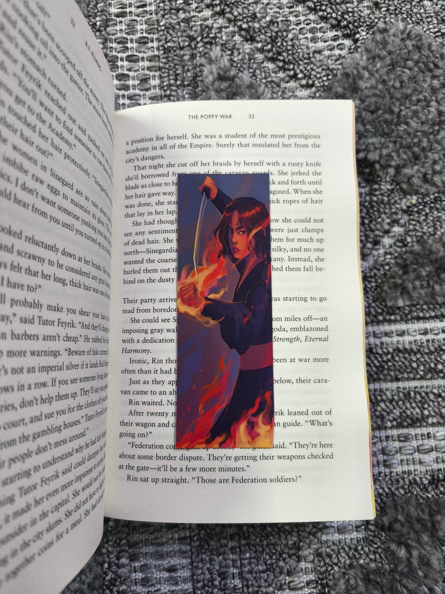 The Poppy War series bookmark