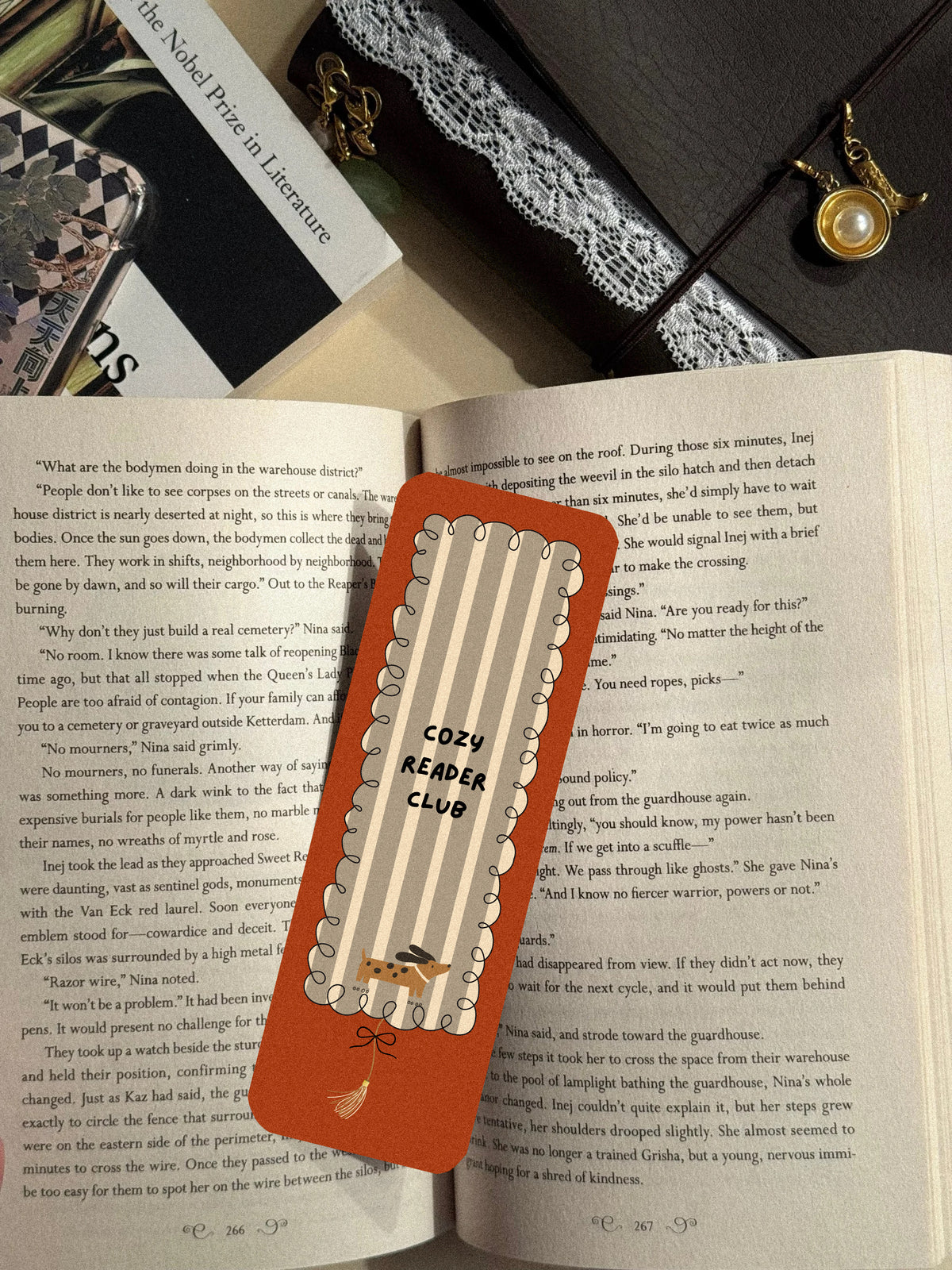 cozy reader club bookmark image 1