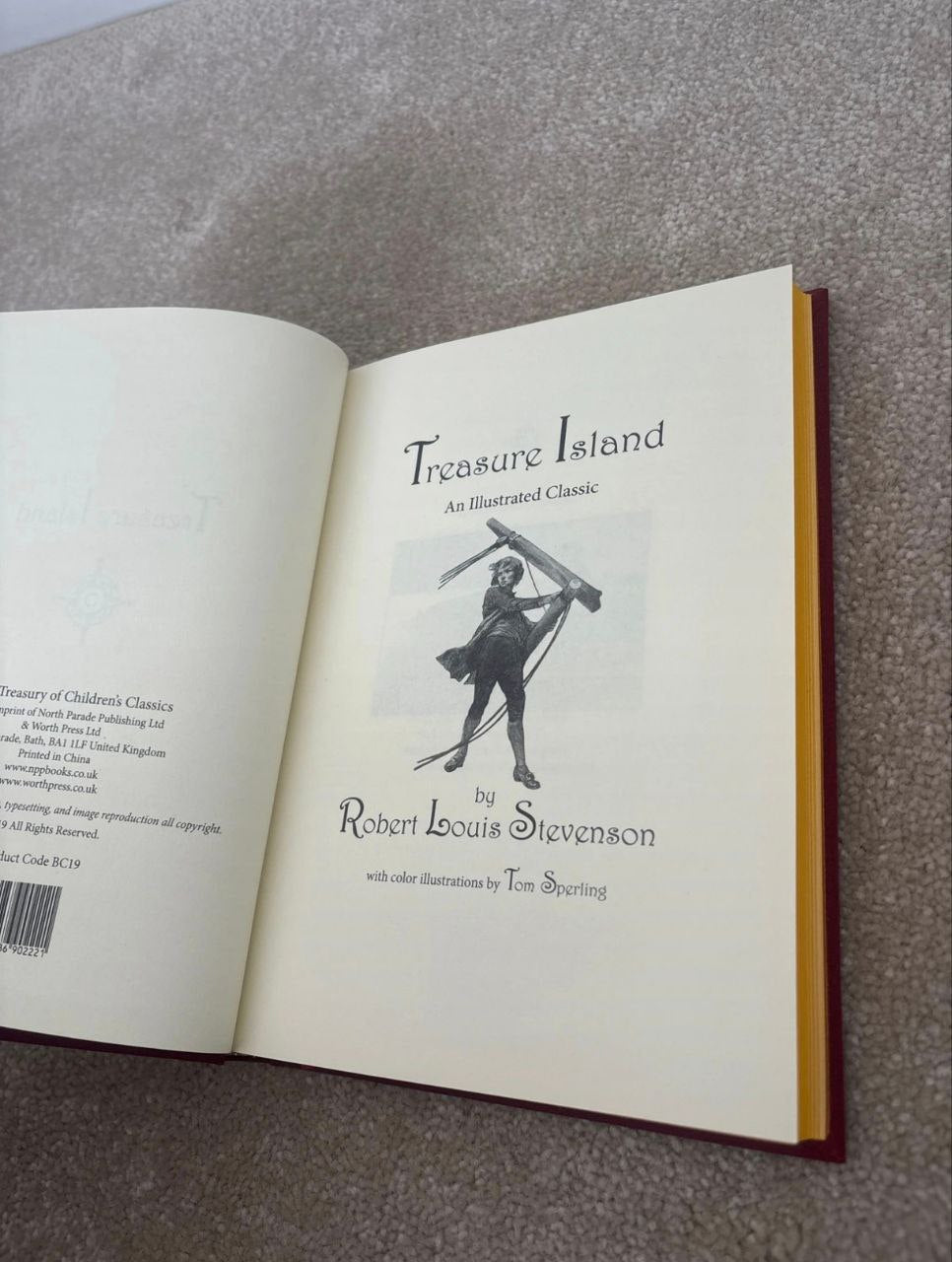 Treasure Island: Bath Treasury of Children's Classics - illustrated - clothbound