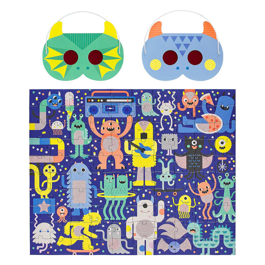 Monster Party Decoder Puzzle (Jigsaw Products)