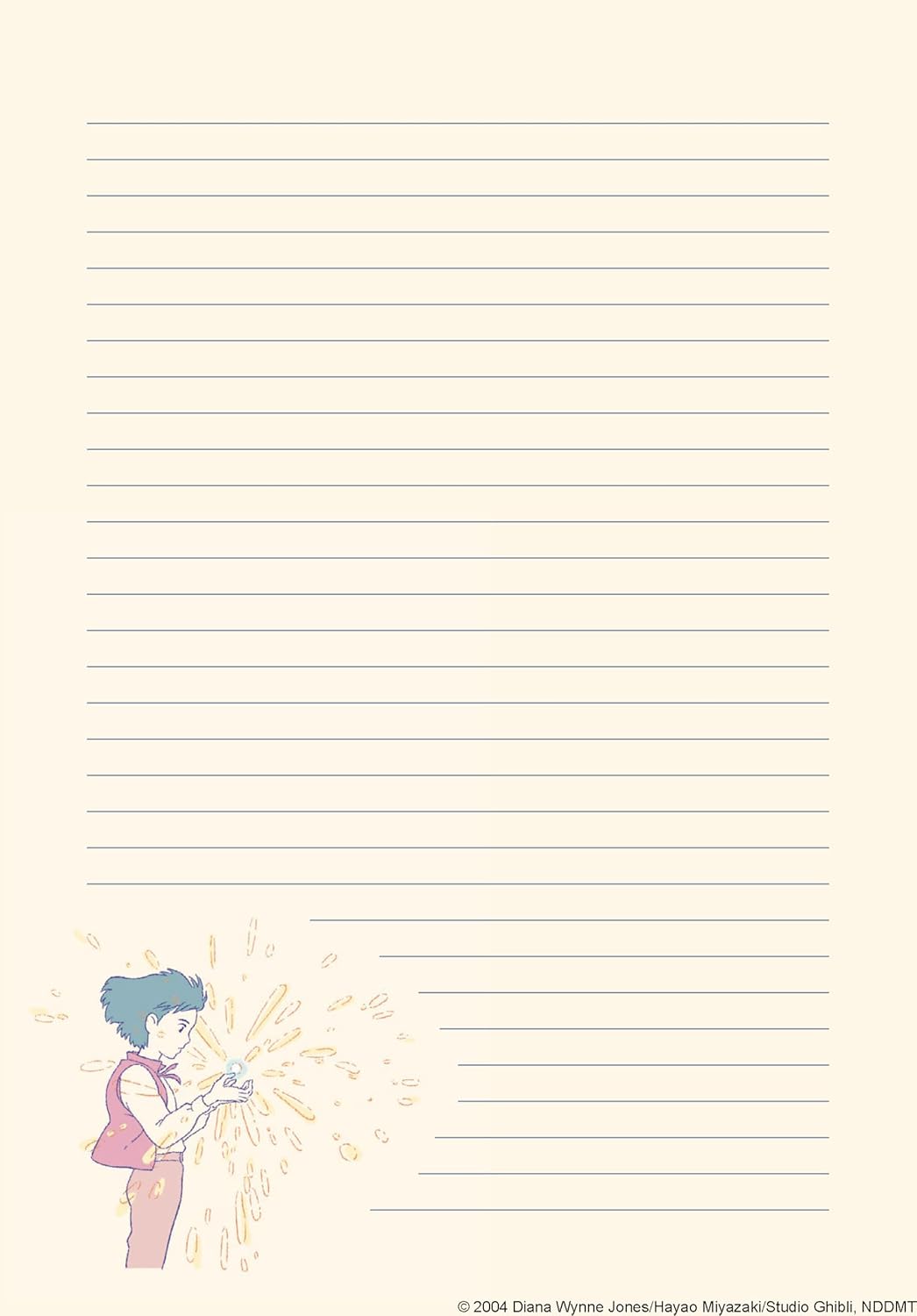 Studio Ghibli Howl's Moving Castle Stationery Set