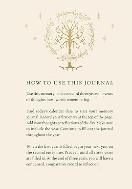 The Lord of the Rings Memory Journal: Reflect, Record, Remember (hardcover)