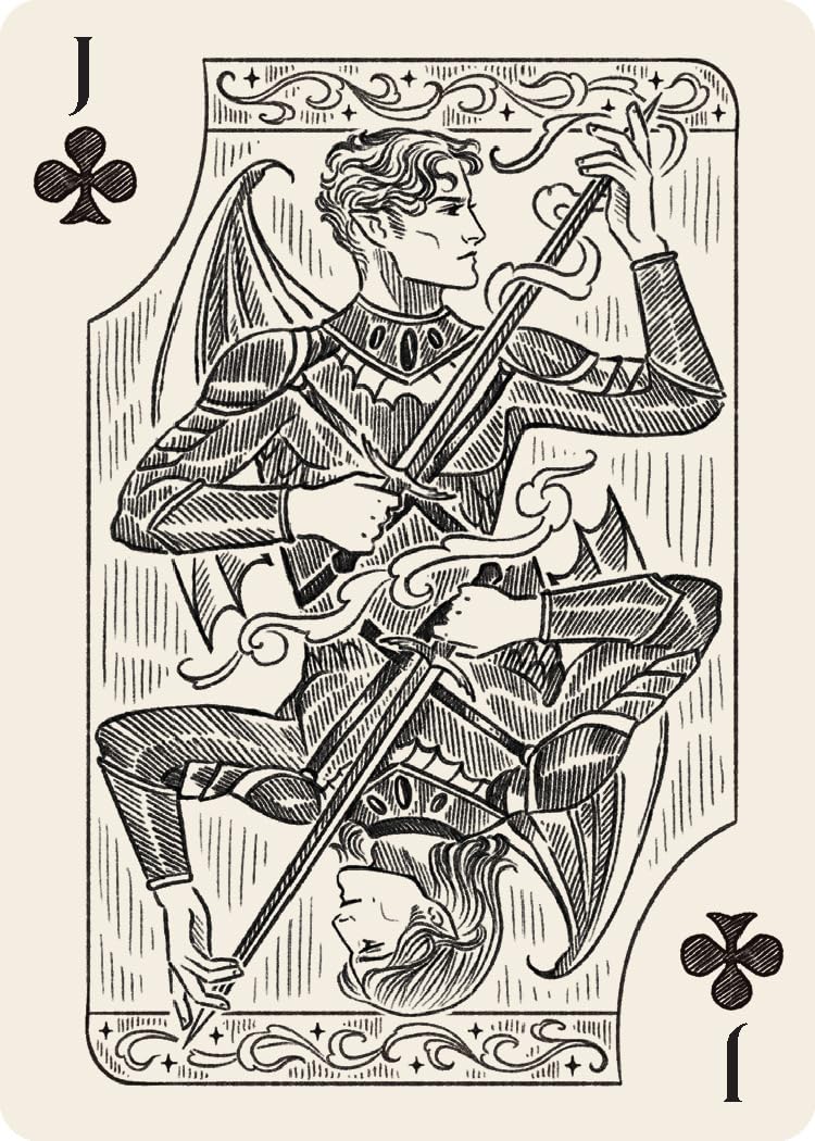 A Court of Thorns and Roses Official Playing Card Set (Night Court Inner Circle): 2-Deck Set