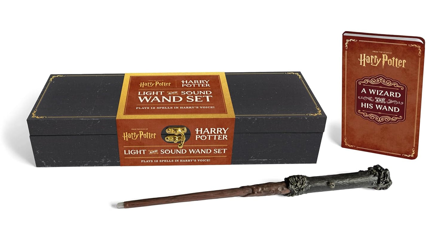 Harry Potter: Harry Potter Light and Sound Wand Set: Plays 12 Spells in Harry’s Voice!