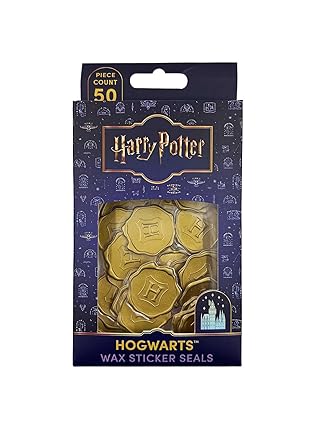 Harry Potter: Hogwarts Gold Wax Sticker Seals (Set of 50)