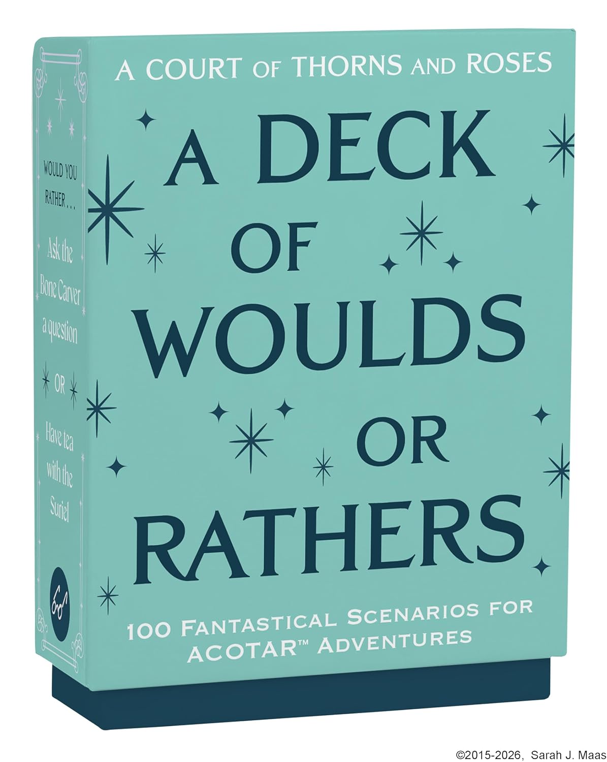 A Court Of Thorns And Roses Official Deck: A Deck Of Woulds Or Rathers: 100 Fantastical Scenarios for ACOTAR Adventures - Sarah J. Maas