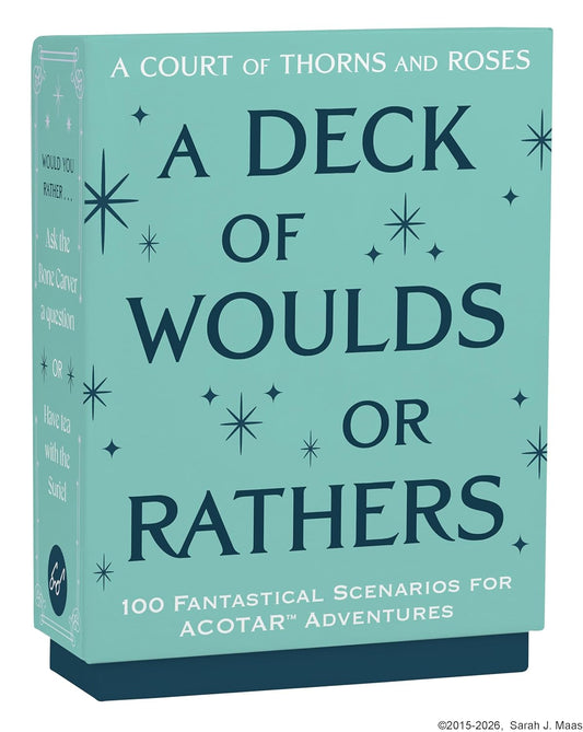 A Court Of Thorns And Roses Official Deck: A Deck Of Woulds Or Rathers: 100 Fantastical Scenarios for ACOTAR Adventures - Sarah J. Maas