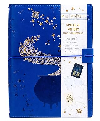 Harry Potter: Spells and Potions Traveler's Notebook Set (IE Gift / Stationery): (Refillable Notebook) Flexibound