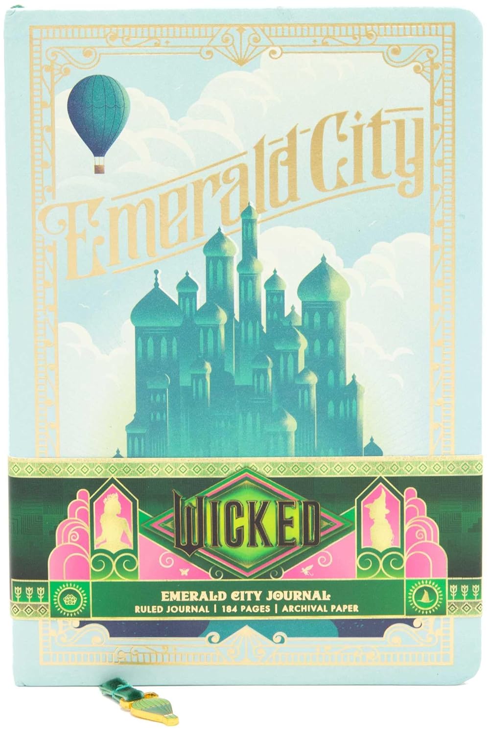 Wicked: Emerald City Journal with Ribbon Charm (Hardcover)
