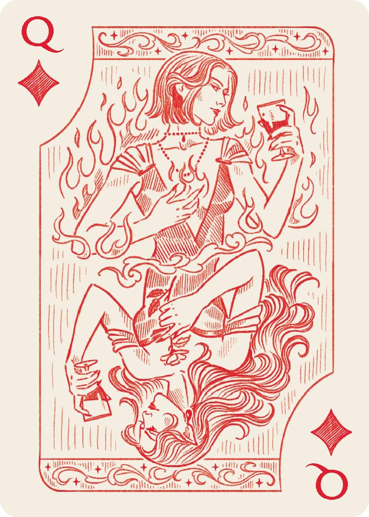 A Court of Thorns and Roses Official Playing Card Set (Night Court Inner Circle): 2-Deck Set