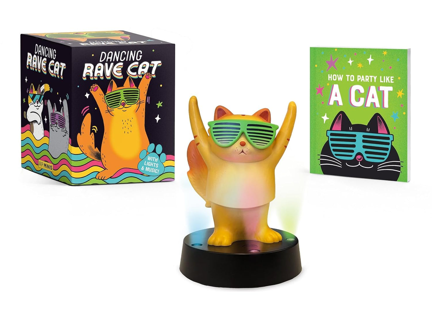 Dancing Rave Cat: With Lights & Music! (Rp Minis)