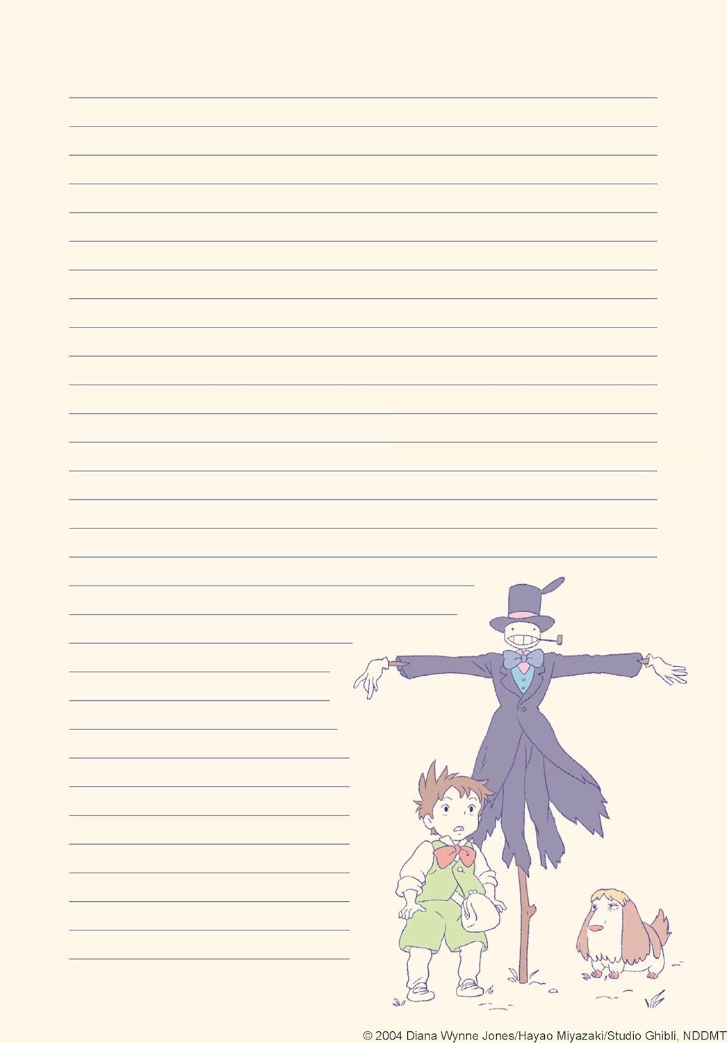 Studio Ghibli Howl's Moving Castle Stationery Set