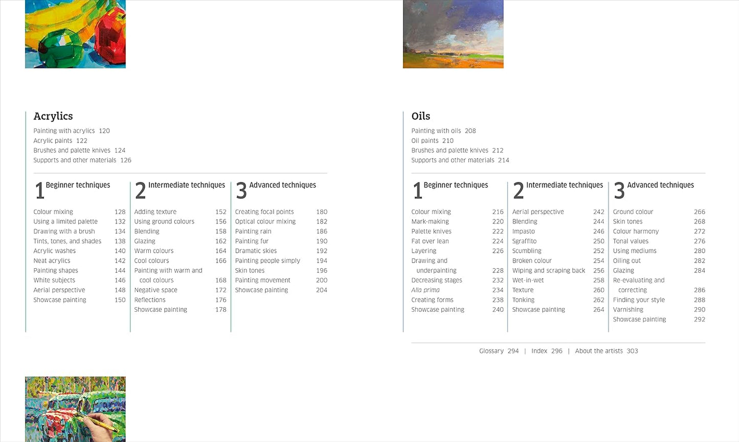 Artist's Painting Techniques: Explore Watercolours, Acrylics, and Oils. Discover Your Own Style. Grow as an Artist (Hardback)