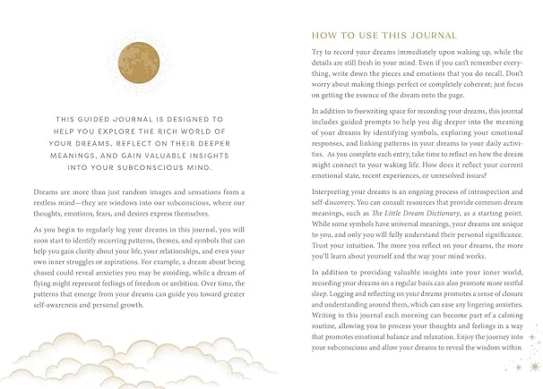 The Little Dream Journal: Daily Reflections for a Better Night's Sleep (Hardback)