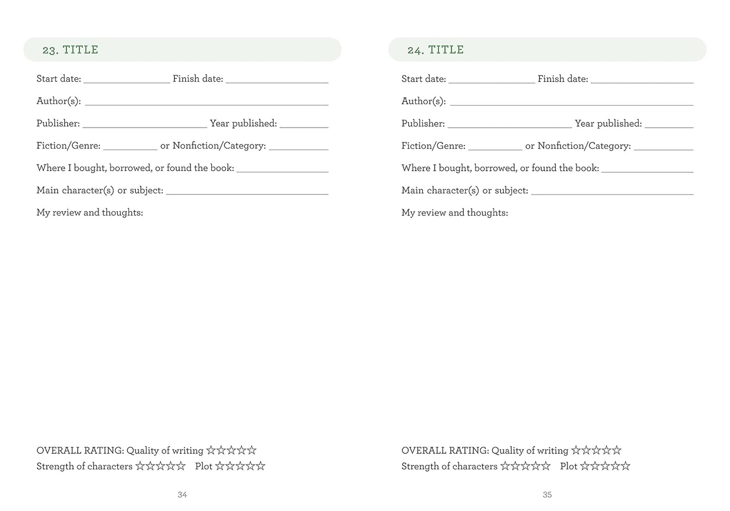 My Book Journal: A Reading Diary for Bibliophiles  (Flexibound )