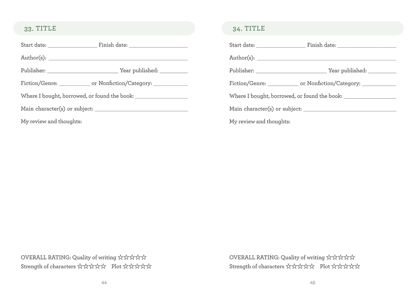 My Book Journal: A Reading Diary for Bibliophiles  (Flexibound )