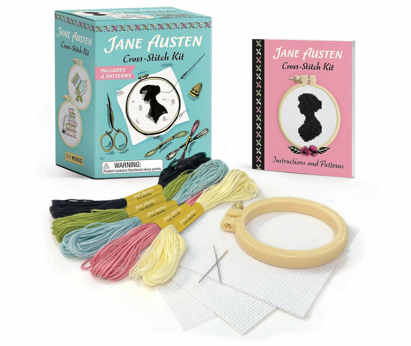 Jane Austen Cross-Stitch Kit: Includes 4 patterns (Rp Minis)