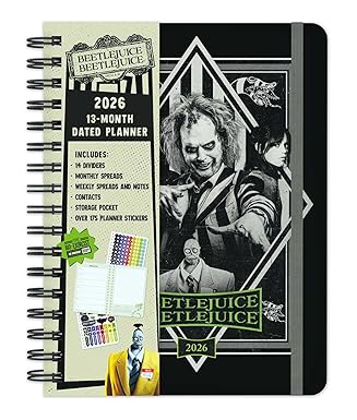 2026 Beetlejuice Beetlejuice 13-Month Weekly Planner (Spiral-bound)