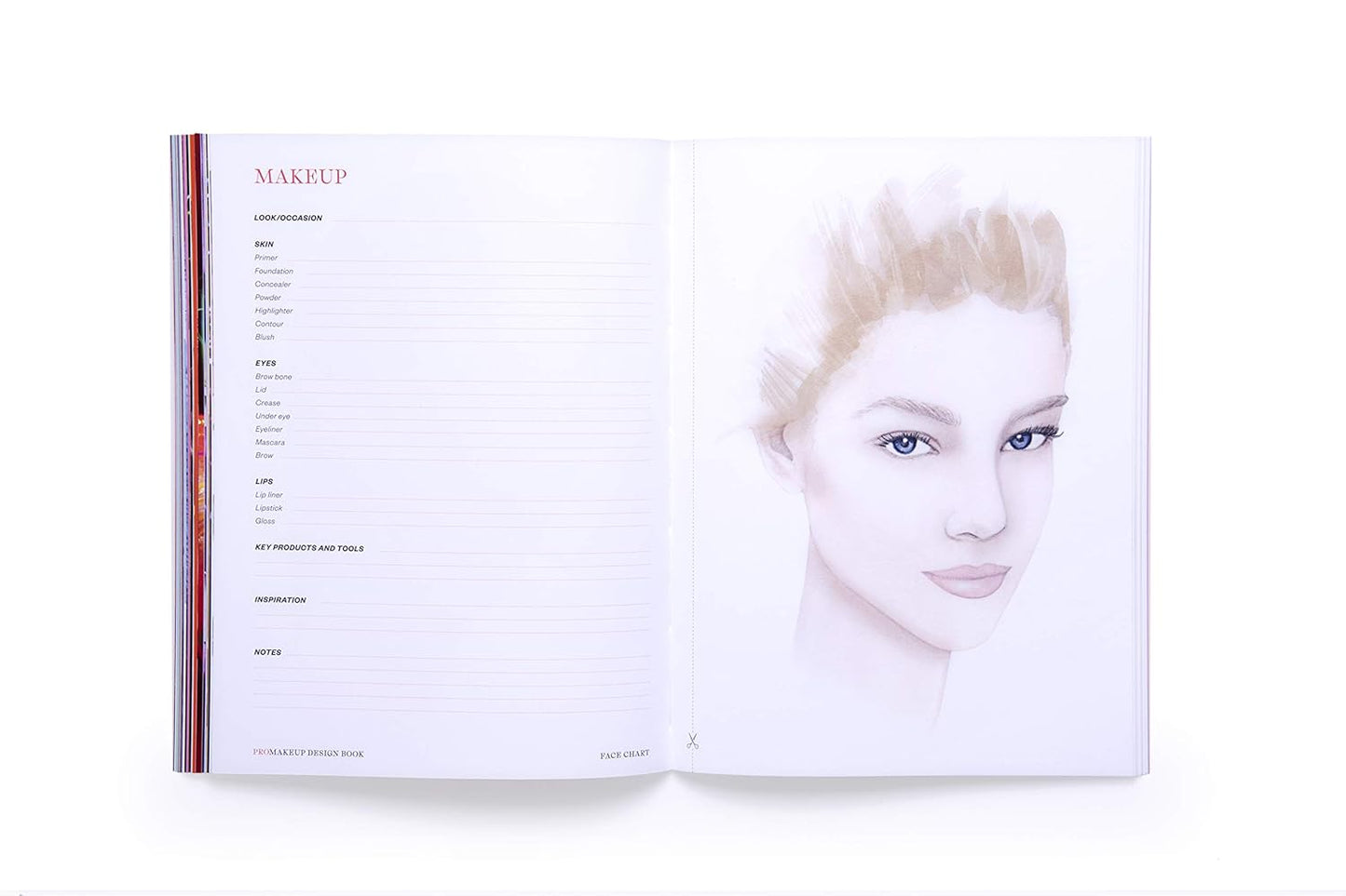 ProMakeup Design Book: Includes 30 Face Charts (Paperback)