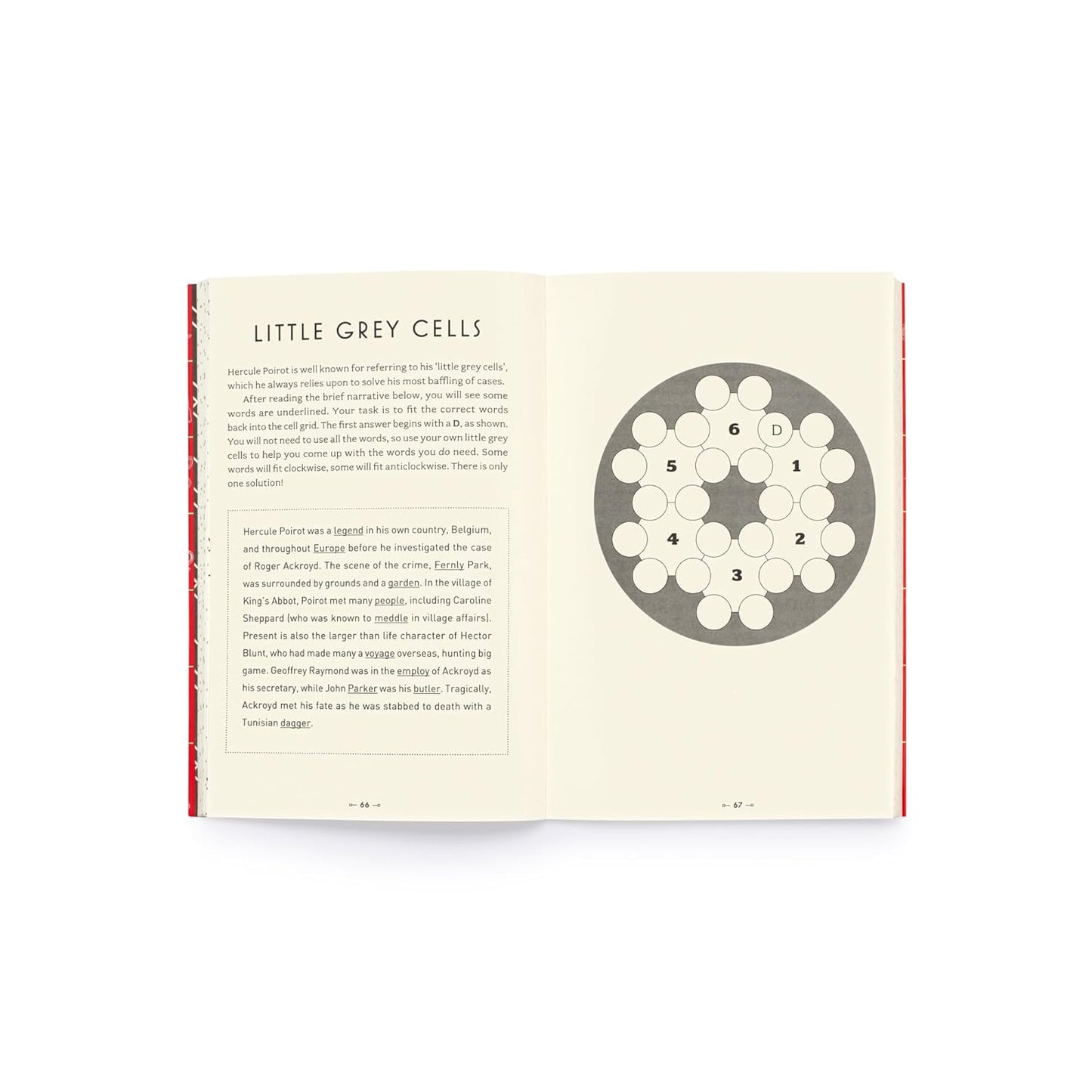 The Official Poirot Puzzle Book: Put your little grey cells to the ultimate test this Christmas