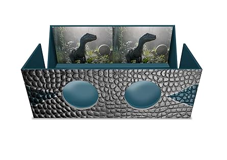 Jurassic World: Dinosaur 3D Viewer: Contains 30 cards to view in stunning 3D!: 30 Cards Featuring 3d Illustrations, Facts and Trivia + Fold-out Instructional Booklet