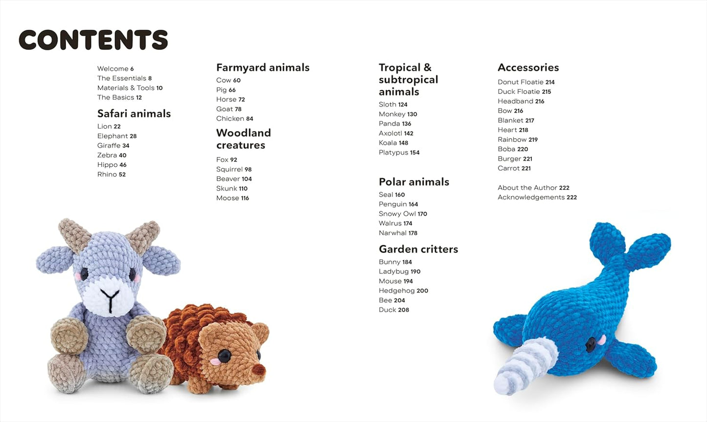 Amigurumi Animals: Over 50 Adorable, Low-sew Plushies to Crochet (Hardback)
