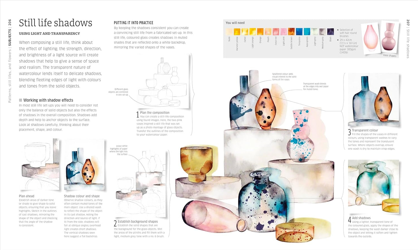 Artist's Watercolour Techniques: Discover How to Paint Landscapes, People and Still Lifes, and Develop Your Own Style (Hardback)
