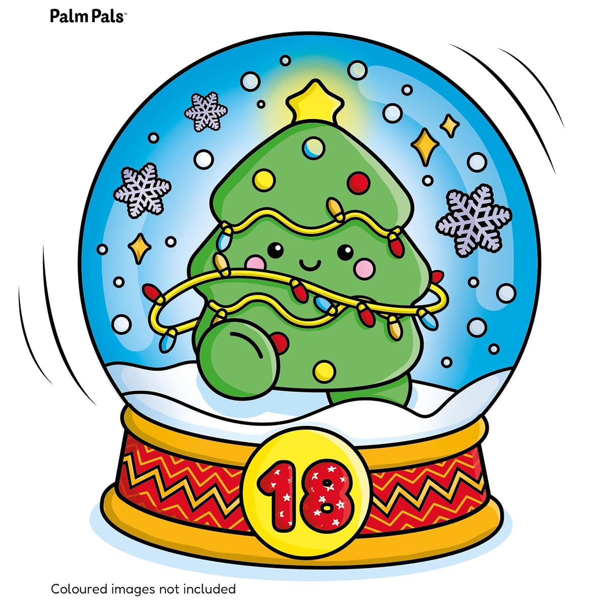 Palm Pals Festive Friends: An Advent Calendar Colouring Book - Palm Pals