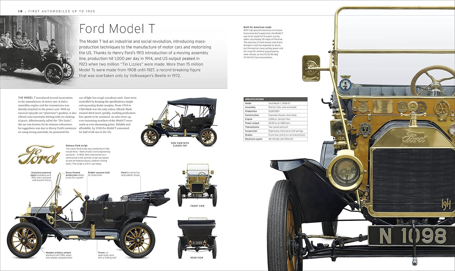 The Car Book: The Definitive Visual History - DK Definitive Transport Guides (Hardback)