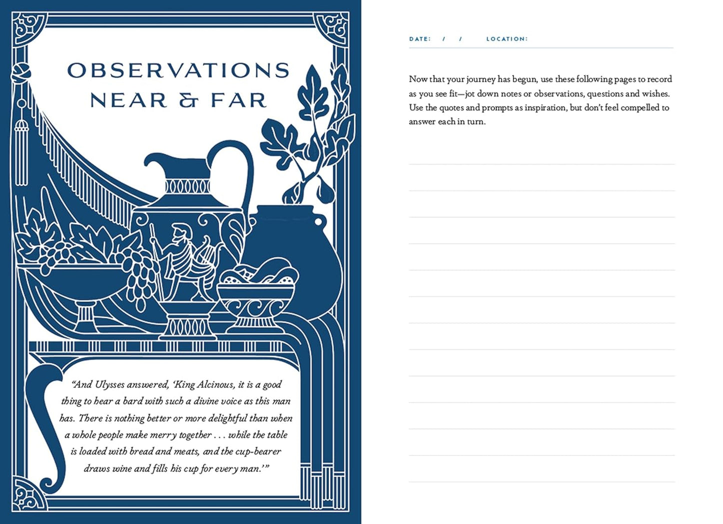 The Odyssey Travel Journal: A Memory Book Inspired by the Classic Tale of Adventure