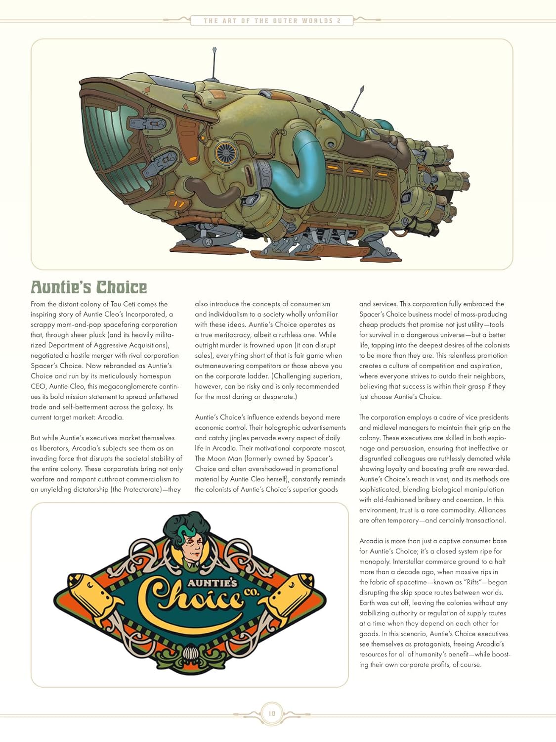 The Art of The Outer Worlds 2 (Hardback)