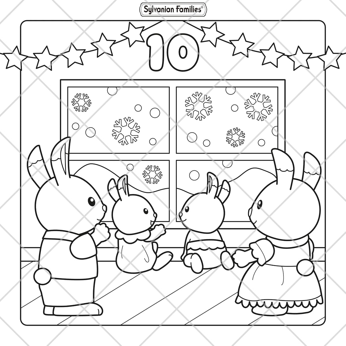 Sylvanian Families Cosy Christmas: Adorable Advent Calendar Colouring - Sylvanian Families