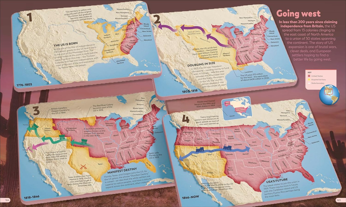 History as it Happened: A Map-by-Map Guide (Hardback)