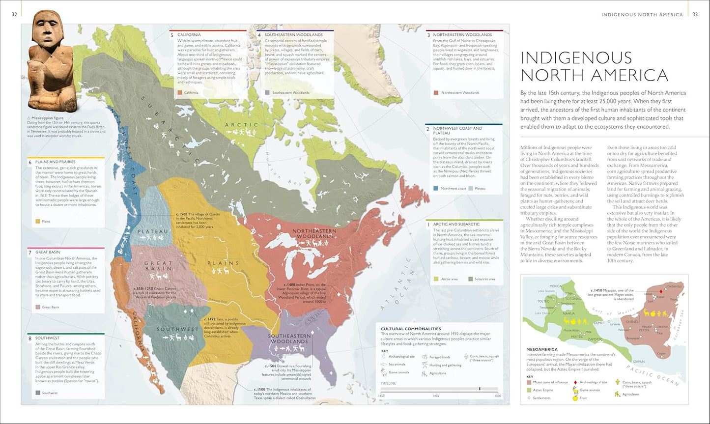 History of North America Map by Map - DK History Map by Map (Hardback)