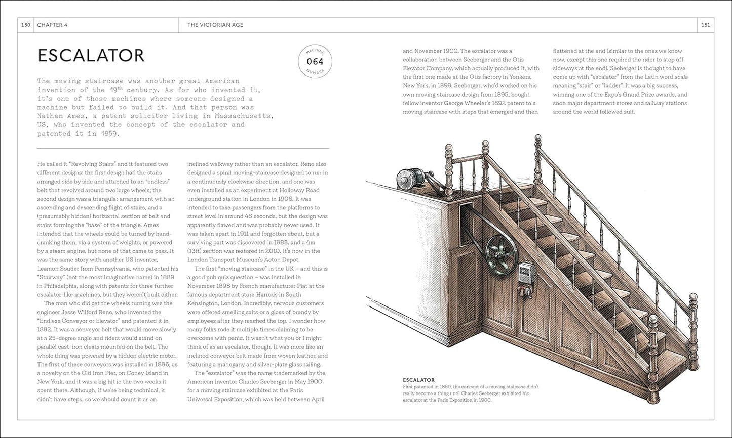 Machines A Visual History: 100 Machines and the Remarkable Stories Behind Each Invention (Hardback)