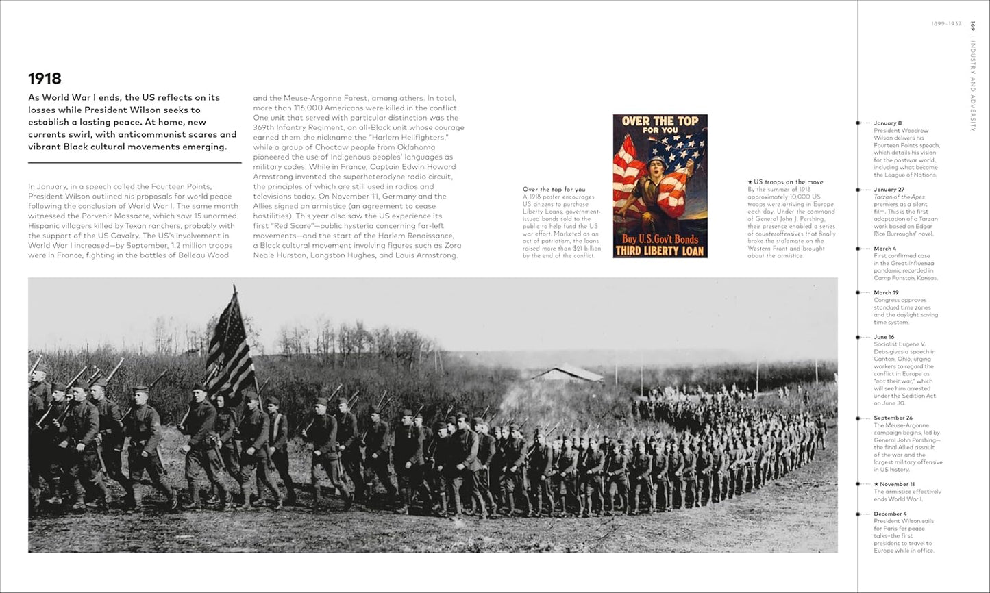 The History of the USA Year by Year (Hardback)