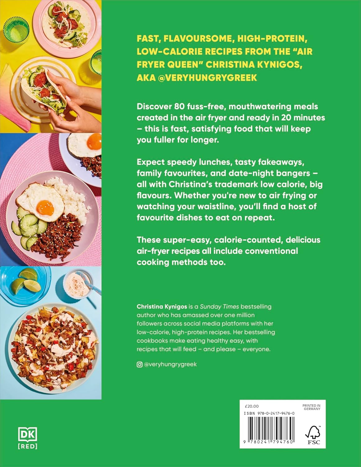 20-minute Air Fryer: Easy High-Protein Meals Under 600 Calories (Hardback)