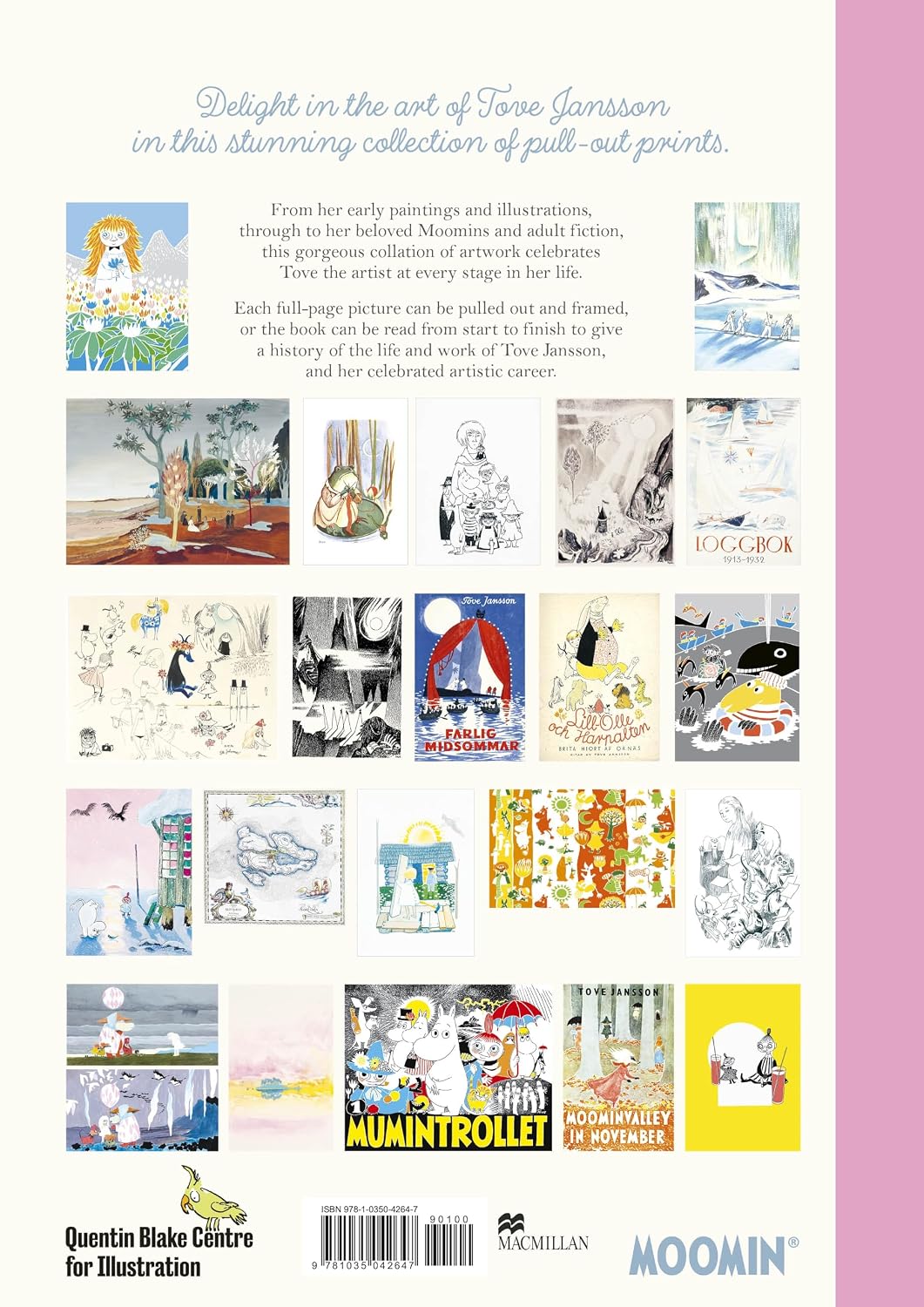The Art of Tove Jansson: Creator of the Moomins: A Pull-Out Prints Book By Tove Jansson (Hardback)