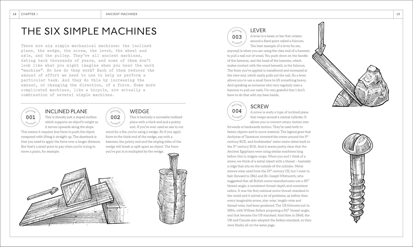Machines A Visual History: 100 Machines and the Remarkable Stories Behind Each Invention (Hardback)