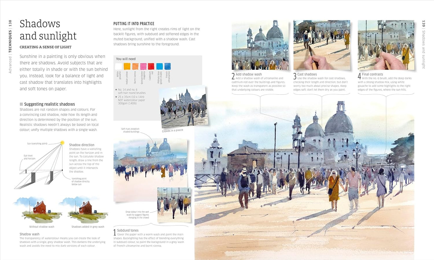 Artist's Watercolour Techniques: Discover How to Paint Landscapes, People and Still Lifes, and Develop Your Own Style (Hardback)